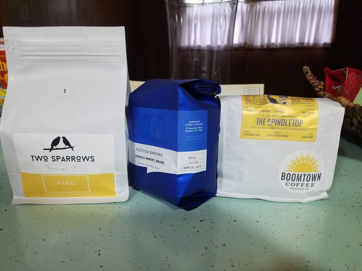 magsboo1's tweet photo. Hey @2Sparr0ws @boomtowncoffee and @greenwaycoffee, enjoyed your dark roasts over spring break.  I'm taking your beans back to Kentucky! #lovelocalcoffee https://t.co/FVgopRI4nH