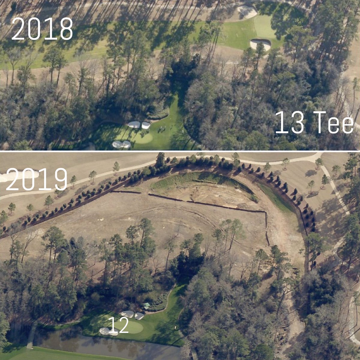 Tyler_Domino's tweet photo. Interesting look at new 5 tee and what they’re up to on 13 at ANGC @bamabearcat @the_fried_egg @KylePorterCBS @BrendanPorath @NoLayingUp @AlexMyers3 @AlanShipnuck https://t.co/e3nXeGHjh5