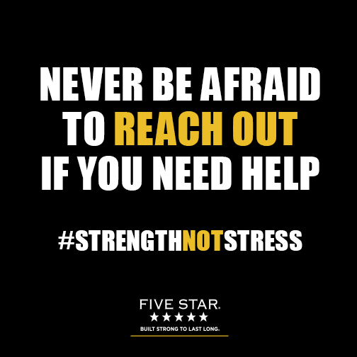 MeadFiveStar's tweet photo. You are not alone with your stress or struggles. #StrengthNotStress ๐ https://t.co/oKajKEkk4r