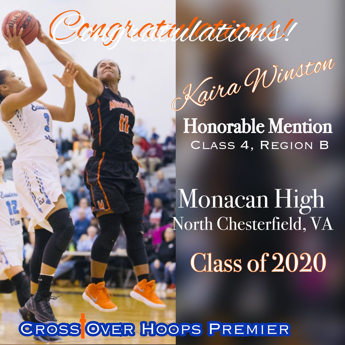 COHoops_2020's tweet photo. Way to work Kaira!

#KairaWinston
#RememberTheName
#ScholarshipChasing
#CrossOverHoops https://t.co/hX1yrZ9nWV