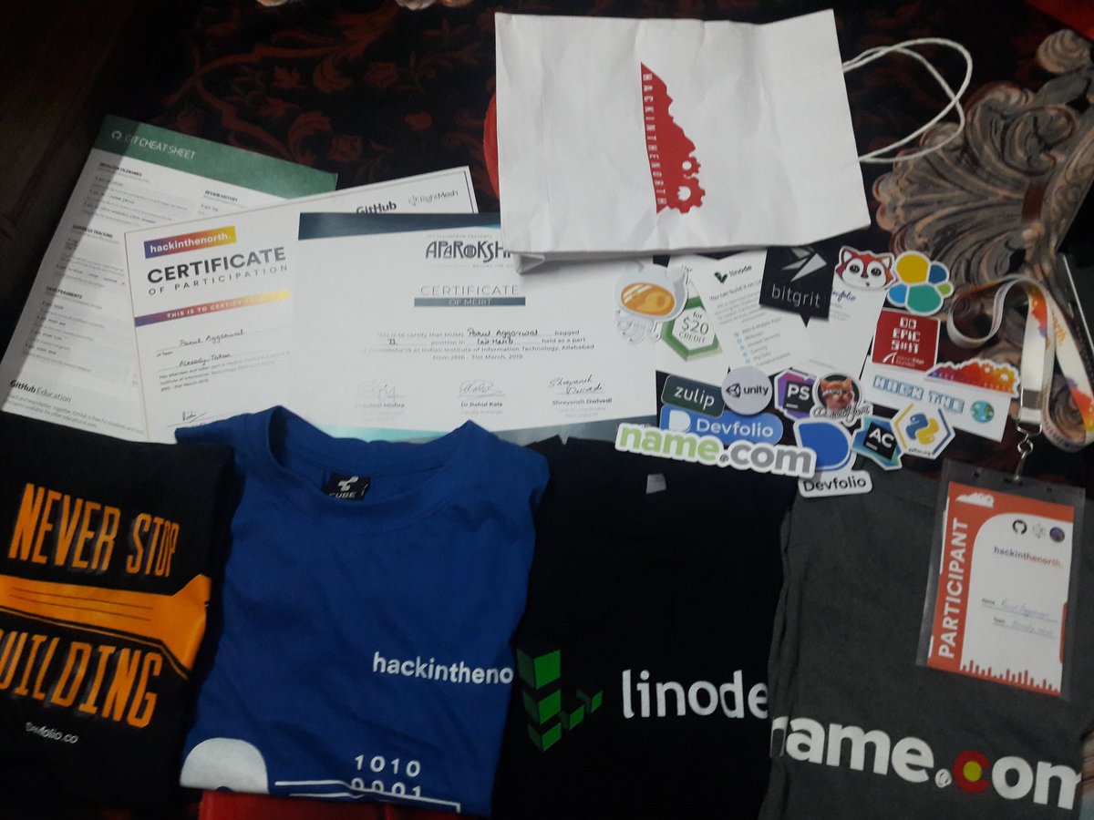 parulagg27's tweet photo. And how could I forget to tweet this!😂

Thanks a lot @hintIIITA for these amazing swags. Really had a good time over there during hackathon!! :)
#HINT4 https://t.co/Ajo8IJgxJj