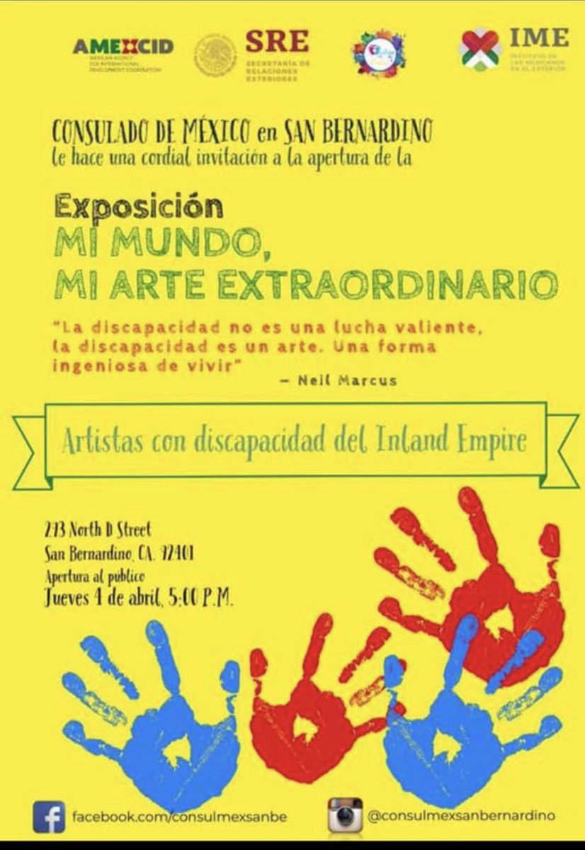 Isamonga's tweet image. No falten el día de hoy a la inauguración de arte, “Mi mundo mi arte extraordinario “apoyen a estos artistas con habilidades excepcionales. 
El arte es una forma de expresión que no tiene límites y lo mismo los artistas que expondrán sus obra el día de hoy.
