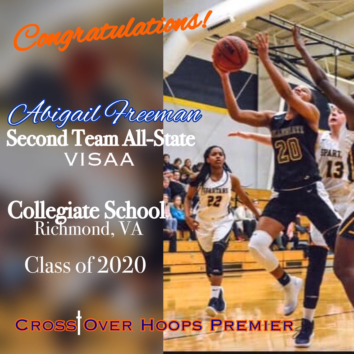 COHoops_2020's tweet photo. Way to work Abby!

#AbigailFreeman
#RememberTheName
#ScholarshipChasing
#CrossOverHoops https://t.co/9P4G6WJ3Y3