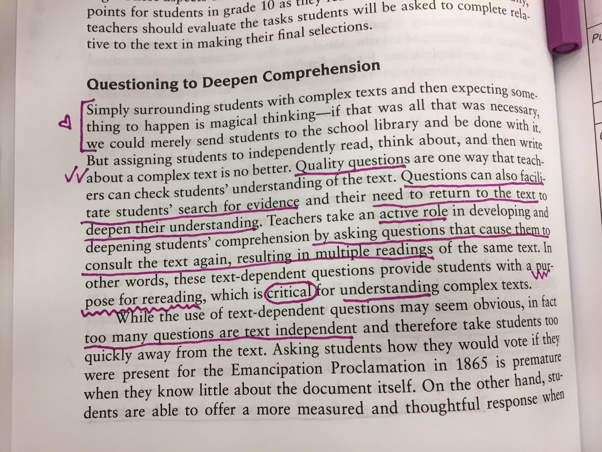 This excerpt from Best Practices in Adolescent Literacy Instruction (Hinchman & Sheridan-Thomas) really resonated with me. We as educators must be PURPOSEFUL in the assignments we give. #ResearchHighlight #adolescentliteracy #edchat