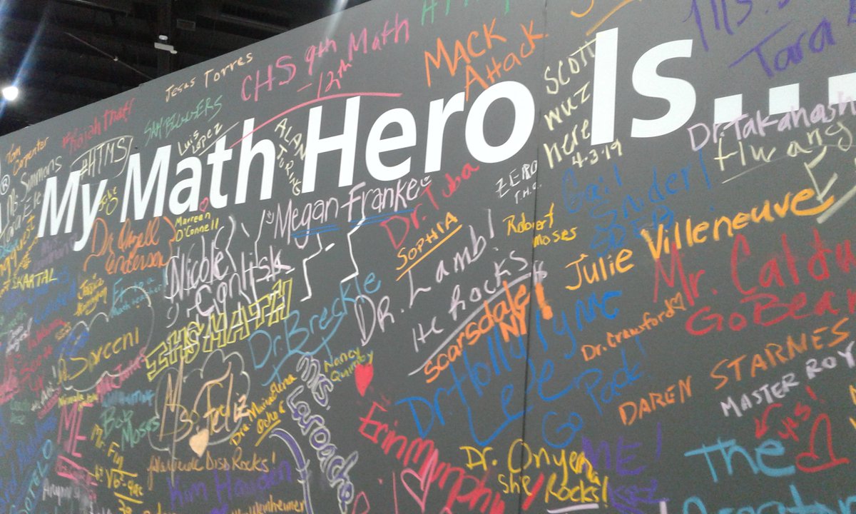 BarbaraStamberg's tweet image. My math hero would be my students, teachers and @Deb__Crawford! #nameonthewall #mathhero @DaveSovine  #NCTMSD2019
