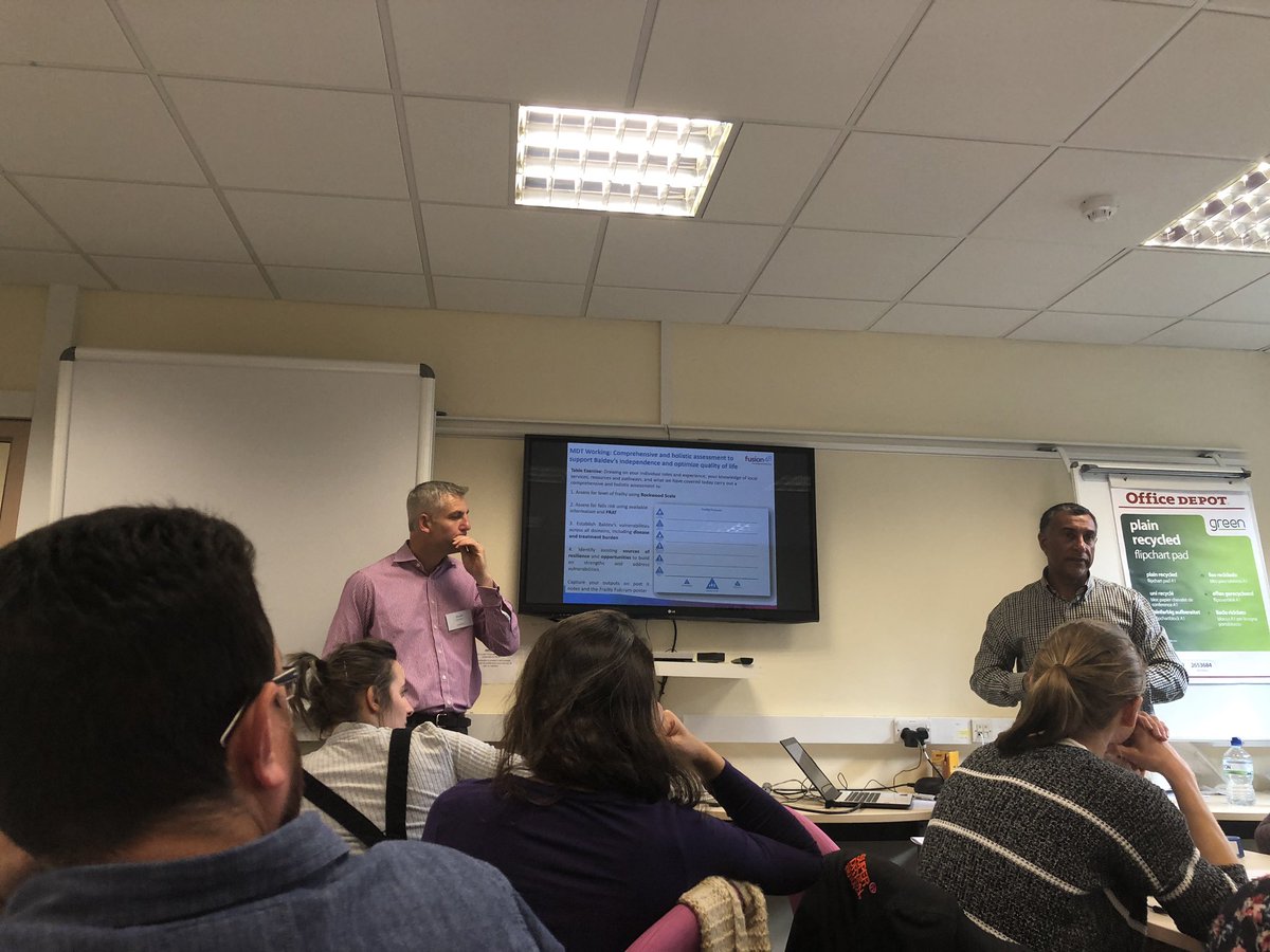 nicejaus's tweet photo. Frailty Champions train the trainer event in preparation to the trust wide education &amp; training @NHSHarlow. Frailty Sim is highly recommended @Fusion48net. Thanks @HWEfutureSTP @philhollandnhs @stephanielawto3 @JuneBarnard https://t.co/NqG80uc0ch