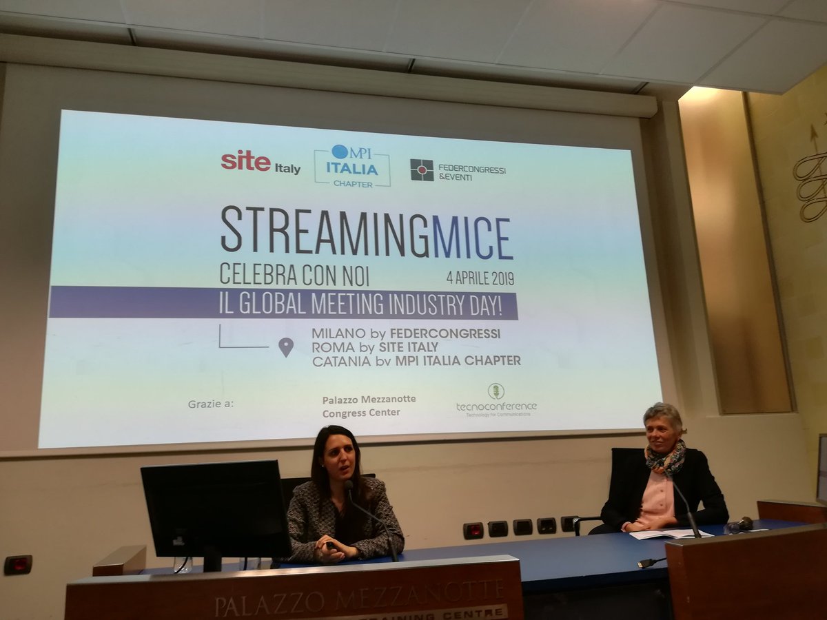 One hour of education in live streaming connecting <a href="/Federcongressi/">Federcongressi&eventi</a> in Milan <a href="/siteitaly/">Site Italy</a>  in Catania and <a href="/MPI_Italia/">MPI Italia Chapter</a> in Rome. Inspirational speeches that broaden the vision of #EventProfs community. That's #GMID19