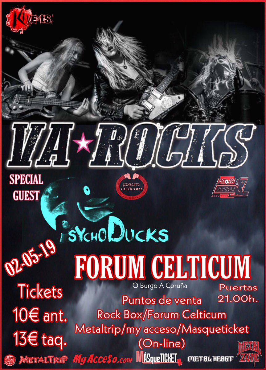 Vuelve el Hard Rock desde Suecia al Forum..🤘🤘