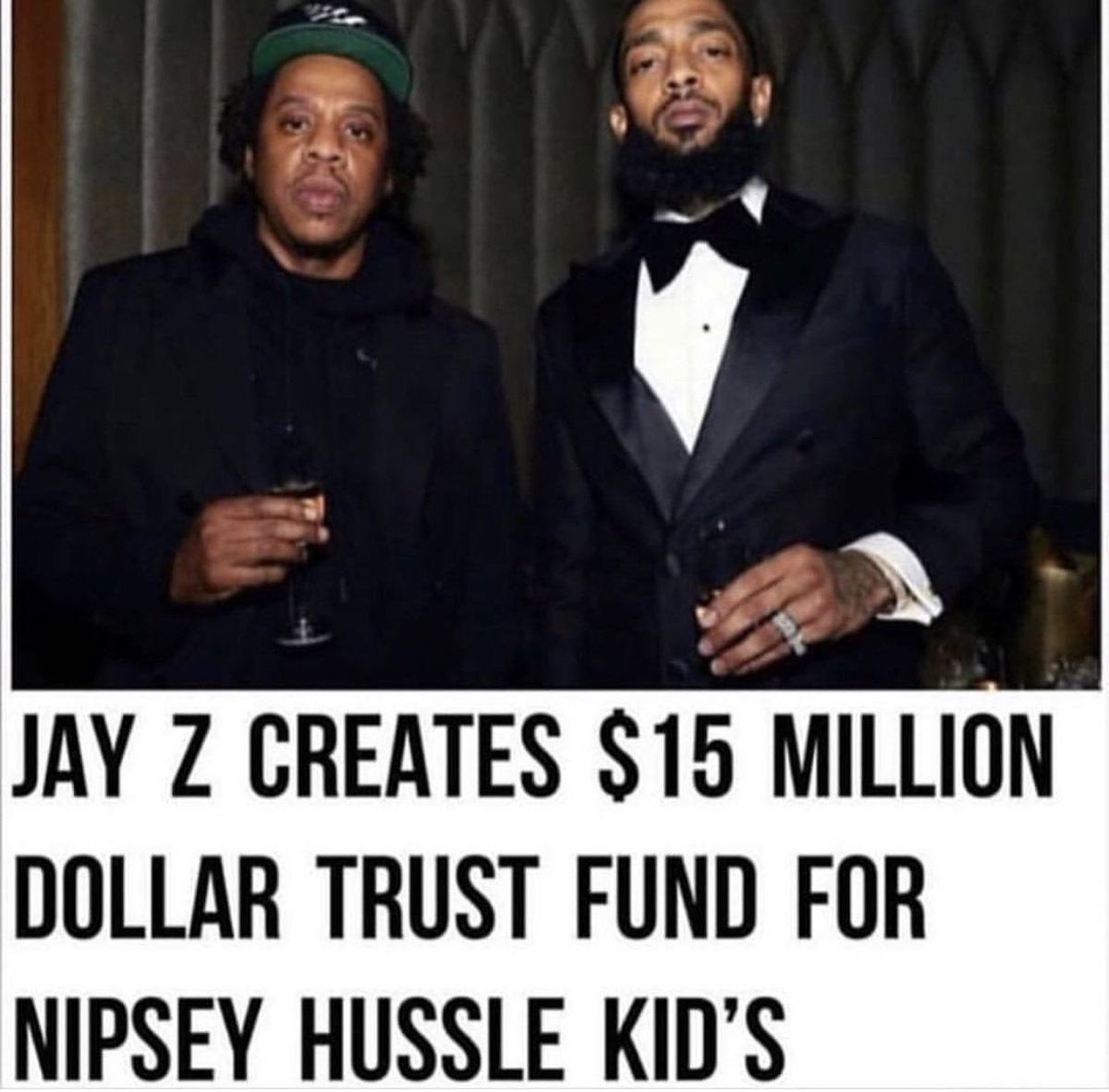 abujagossips's tweet photo. Jay Z paid Lil Wayne's taxes, fixed Meek Mill up while he was in prison, hired the best immigration lawyers for 21 savage, handled Lil Uzi Vert's contract issues, created a $15m trust fund for Nipsey's kids. If this isn't greatness, I don't know what is https://t.co/Tz8lqkVkLF