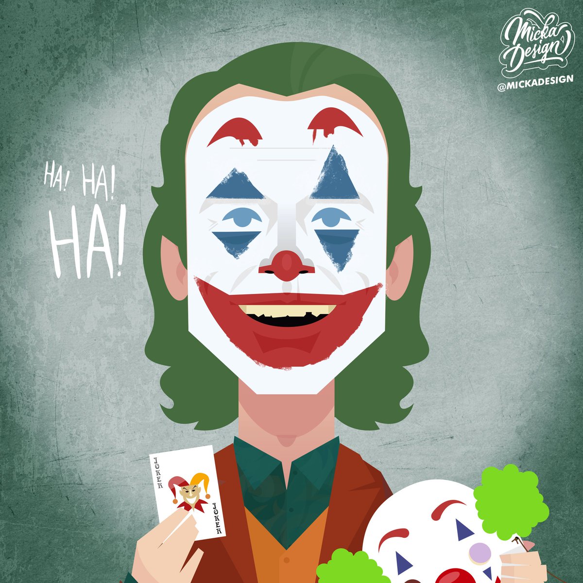 LeMickaDesign's tweet photo. "I used to think my life was a tragedy, but now i realize... it’s a comedy " 🤡
#JokerMovie #JoaquinPhoenix https://t.co/k1WWxyXA8V