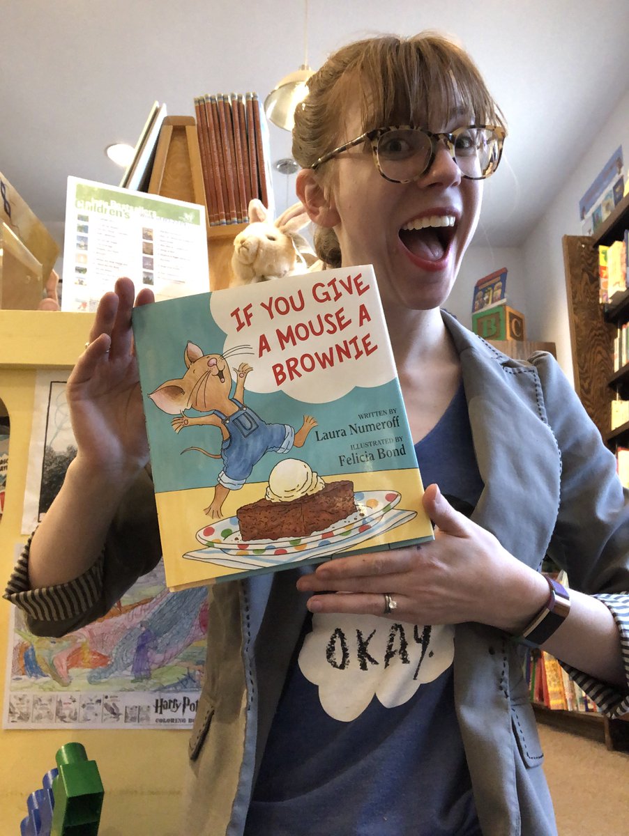 Join us at #Storytime this Saturday at noon with your 2-5 year old to hear a reading of #IfYouGiveAMouseABrownie by @LauraNumeroff!