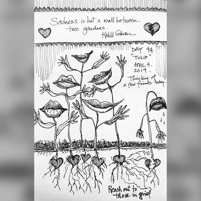 heididyedee's tweet photo. Day 94. Tulip. .
.
.
.
.
.
.
.
.
.
.
.
.
#sbsadrawingaday #sketchbookskool #tulip #tulips #griefquotes #sadnessquote #twolips #wordprompt #arteveryday #drawdaily #drawsomething #justmakeup #runswithscissorssketchbook https://t.co/yy5EnAmoeZ https://t.co/neSqAkeKG5