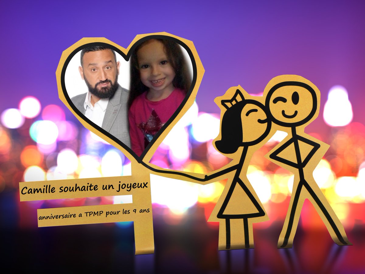 #TPMP9Ans <a href="/Cyrilhanouna/">Cyril Hanouna</a> Camille souhaite un joyeux anniversaire a toute l'équipe de @TPMP ❤️❤️❤️❤️❤️❤️