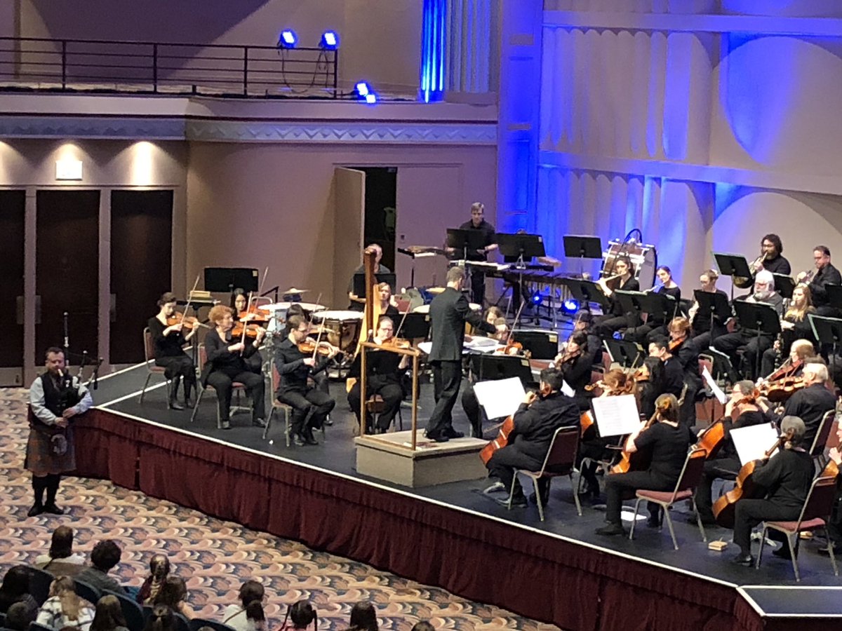 Pretty cool getting to hear the bagpipes at the Symphony this morning! #gallopwiththestallions