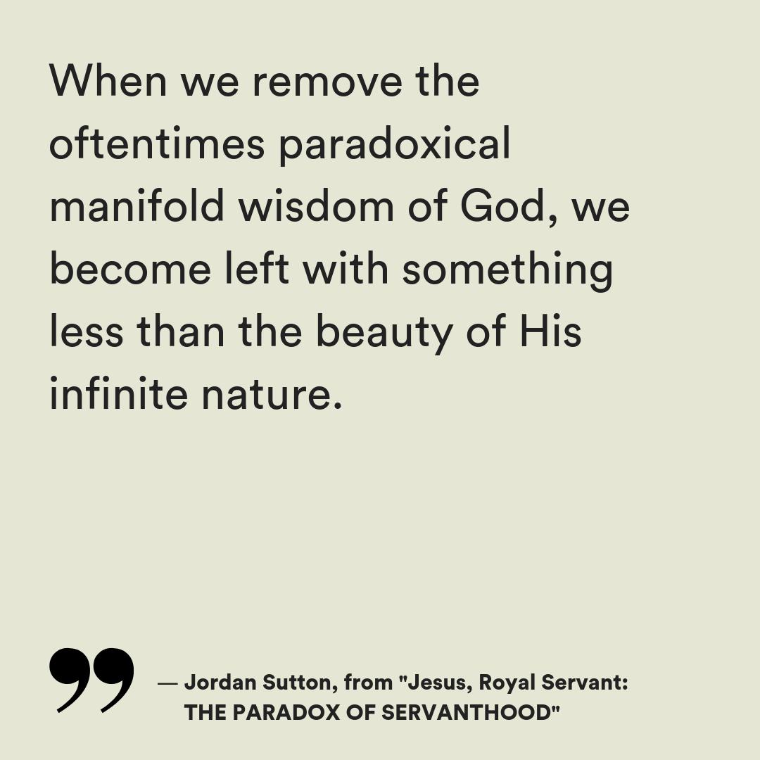 Learning to embrace THE PARADOX OF SERVANTHOOD in Jesus the Royal Servant. Words by @JordanGSutton
—
ow.ly/uPw330okBuN