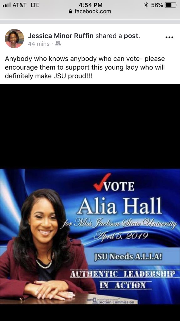 LaSonyaHall12's tweet photo. When your Doctor throws her support behind you! Dr. Jessica Ruffin, Memphis, TN!
#THEE80thMissJSU👑💙👑💙
#JSUNeedsALIA
#GetReady4ALIA
#ReignSupreme2019
#KeepItCleanEC2019
#Jackson_RYS
#10InheritedGrace https://t.co/9kVfuGHdLS