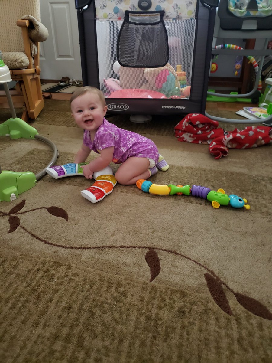 This little lady will have her wheels in no time... love being a Grandma