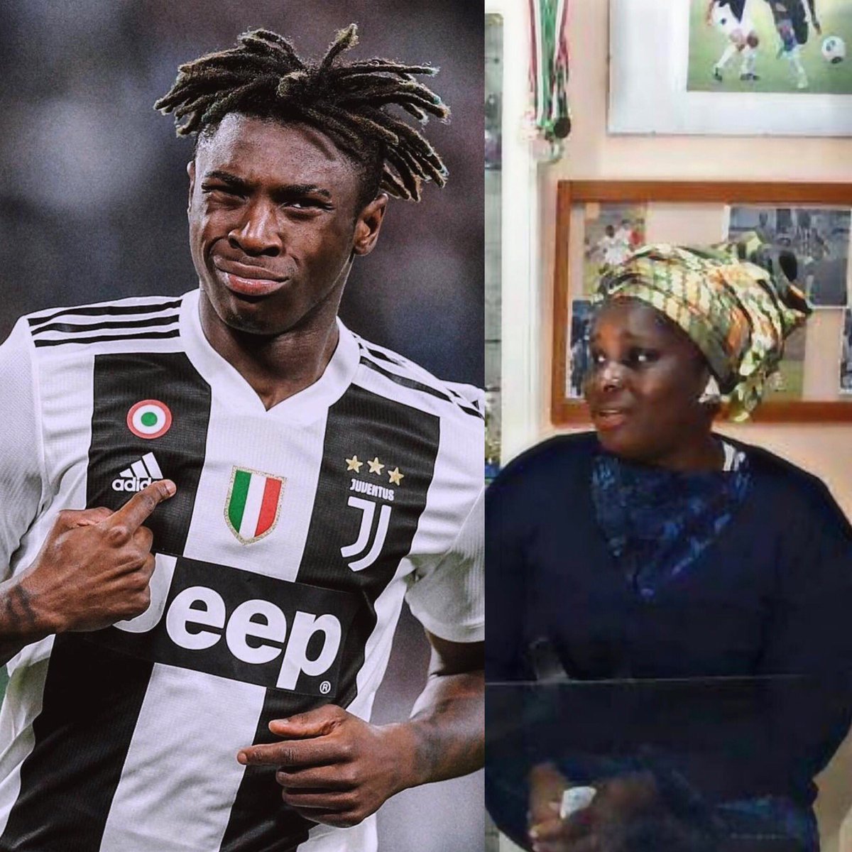 MotivacionesF's tweet photo. "Nuestra familia es pobre.Un día, Moise me llama a las 5 de la mañana y dice:’Tengo una sorpresa'.Dije: ‘Ojalá esa sorpresa sea que ya firmaste por la Juve.Él me respondió: 'Firmé y a partir de hoy,vas a dejar tu trabajo y te vienes a vivir conmigo a Turín”

— MADRE DE Moise Kean https://t.co/lVcMPBurBM