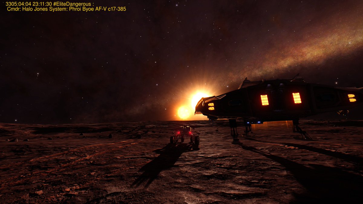 Cmdr_Halo_Jones's tweet photo. From Chromed Alone Phroi Byoe AF-V c17-385
: 3305/04/04 23:11:38 Good night Cmdrs, o7 #Sidewinder #DistantWorlds2 #DWE2 #EliteDangerous https://t.co/GSHBb9oavP