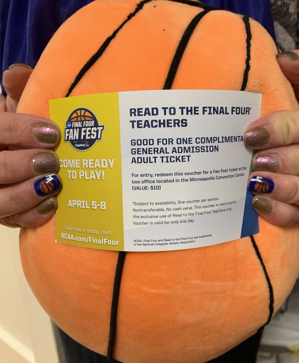 BLHSReads2tF4's tweet photo. This teacher is ready for the @FinalFour Thanks BLHS Third Graders #theyarereaders #theyarewinners for taking me to Minneapolis! #BLHSreadtothefinalfour #Readtothefinalfour @myONreader nails @Lexilee620 https://t.co/ey0p6sNK39