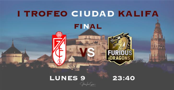 GranadaCF_eS's tweet photo. FINAL TROFEO CIUDAD KALIFA
🏆 @TrofeoK 🏆

🆚️ @Furious_Dragons https://t.co/m8TLtxgeOV