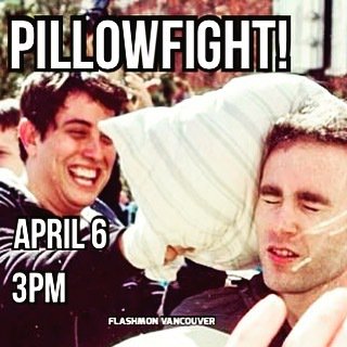 FlashMobVancity's tweet image. This Saturday!!
ift.tt/2YO5XUe
#flashmobvancouver #pillowfight ift.tt/2TXVdPJ