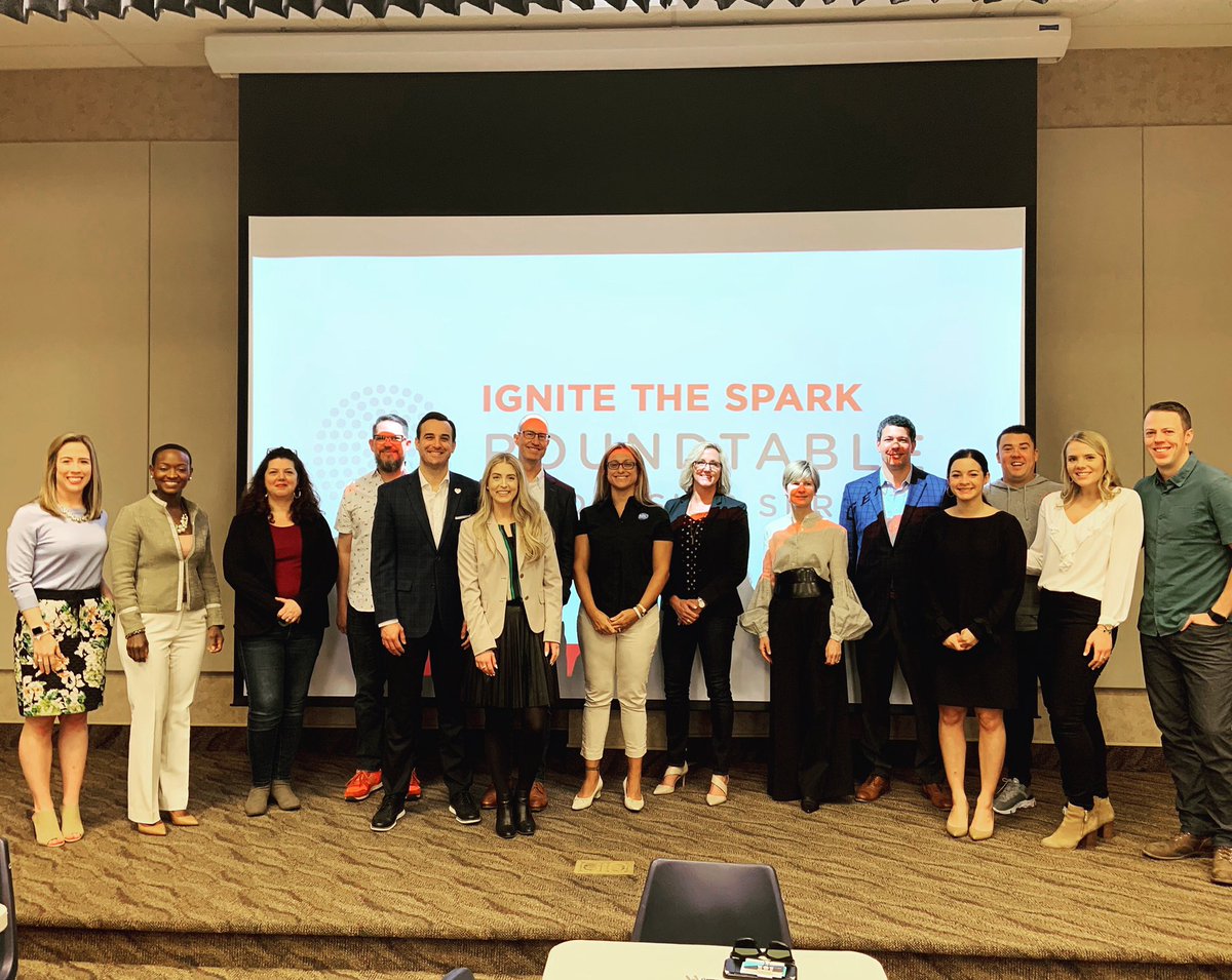 genKC's tweet photo. We’d like to extend a huge THANK YOU to all of the dynamic leaders who shared advice with young professionals at our first professional development event of the year. Ignite the Spark was a massive success because of each and every one of you #genKC #IgniteKC #networking https://t.co/wAuJREq7rN