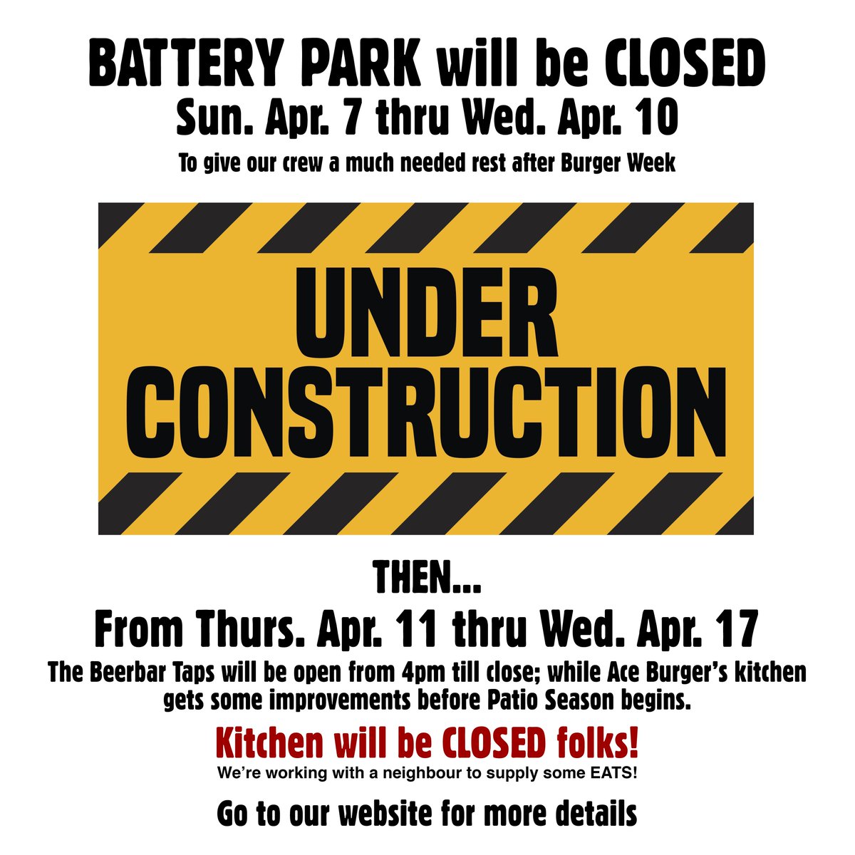 Heads up all! More info on batterypark.ca