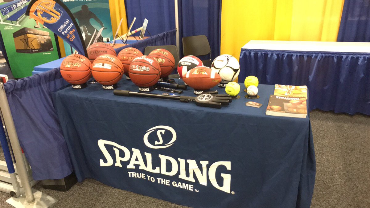 Ready to all Spalding and Dudley products here at the CSADA show in San Diego!  #csada #spalding #California #sandeigo