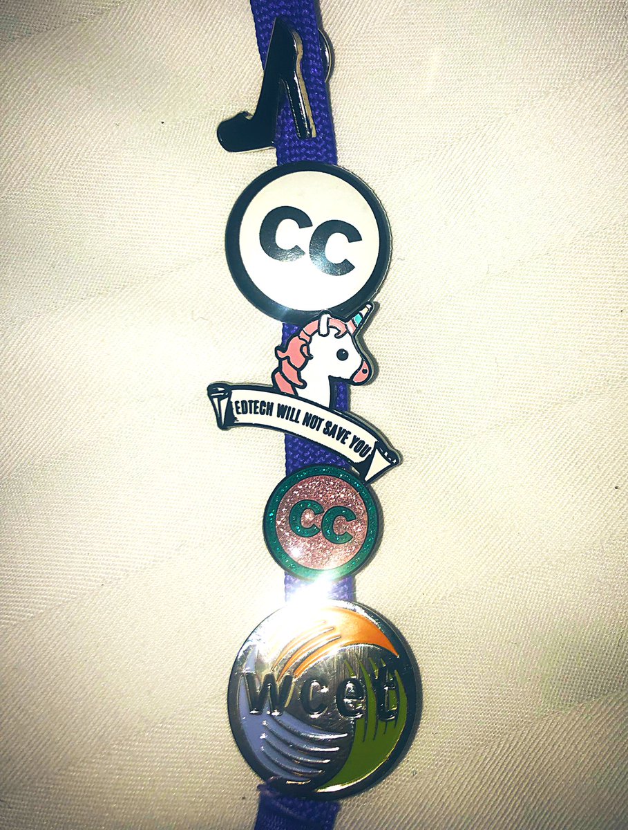 TanyaSpilovoy's tweet photo. I blinged my #OLCInnovate lanyard with my favorite flair @creativecommons @DonnaLanclos @wcet_info @OLCShoeTweets https://t.co/5ZLuZBDYZh
