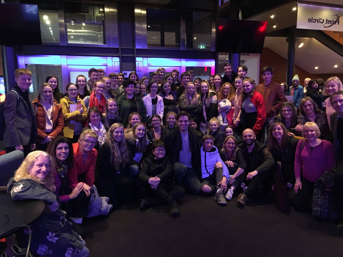 RWBAMusicDept's tweet photo. School trip to see Harry Apps star as Marius in Les Mis, Birmingham Hippodrome! Phenomenal show! We are all so proud of Harry! 🇫🇷🎶👏 ⁦⁦@RWBAcademy⁩ ⁦@apps_harry⁩ ⁦@lesmisofficial⁩ https://t.co/0HoTp5ampQ
