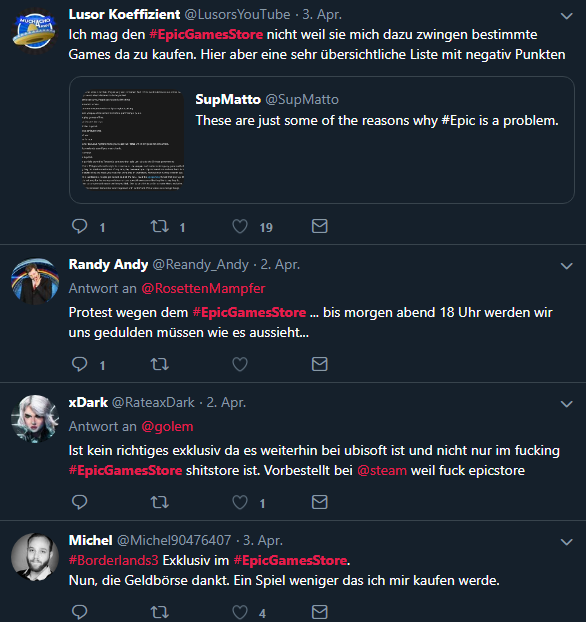 Asszudemi's tweet photo. Kann mir mal einer erklären, wieso alle so einen Hass gegen den #EpicGameStore haben? #GoG ist komplett auf Retrogames fokusiert, Microsoft hat sich mit #GamesForWindowsLive übels aufs Maul gelegt und #Origin versucht mit überteuerten Games nicht mal mit #Steam zu konkurieren.1/2 https://t.co/ml7cJQKR2G