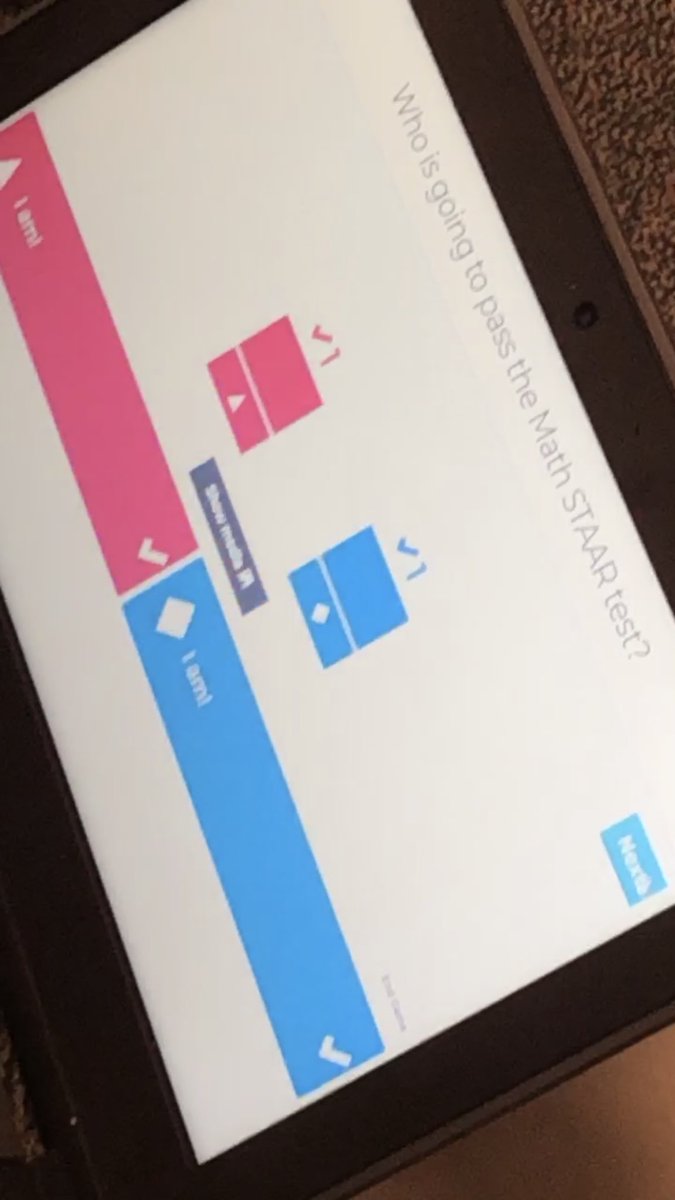 mssmithUH's tweet photo. Playing Kahoot! review games to get ready for the STAAR tests and the question asks: “Who is going to pass the Math STAAR test?” The only two choices are “I am”❤️ https://t.co/3VpDYNMaOd
