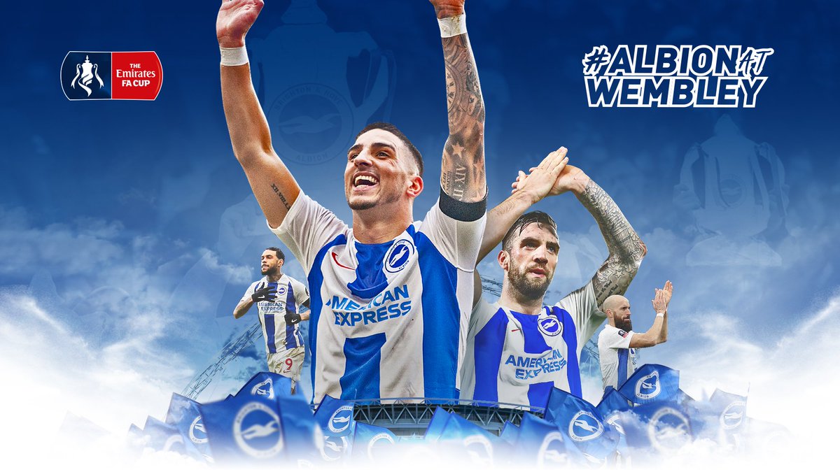 OfficialBHAFC's tweet photo. 😀 Not long now!

#AlbionAtWembley

#FACup

#BHAFC 🔵⚪️ https://t.co/op58037K9p