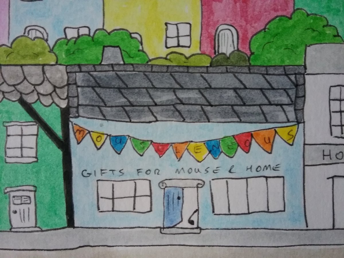 PaigntonPoet's tweet photo. A little bit of colour
In the fading light
No more drawing
Grey skies are my plight
#GiftsForMouseAndHome π #Mouseleneous
@misheleneous #IceBlue
#illustration #MouseTown @FaberCastell π https://t.co/SkDUaiQ6qG