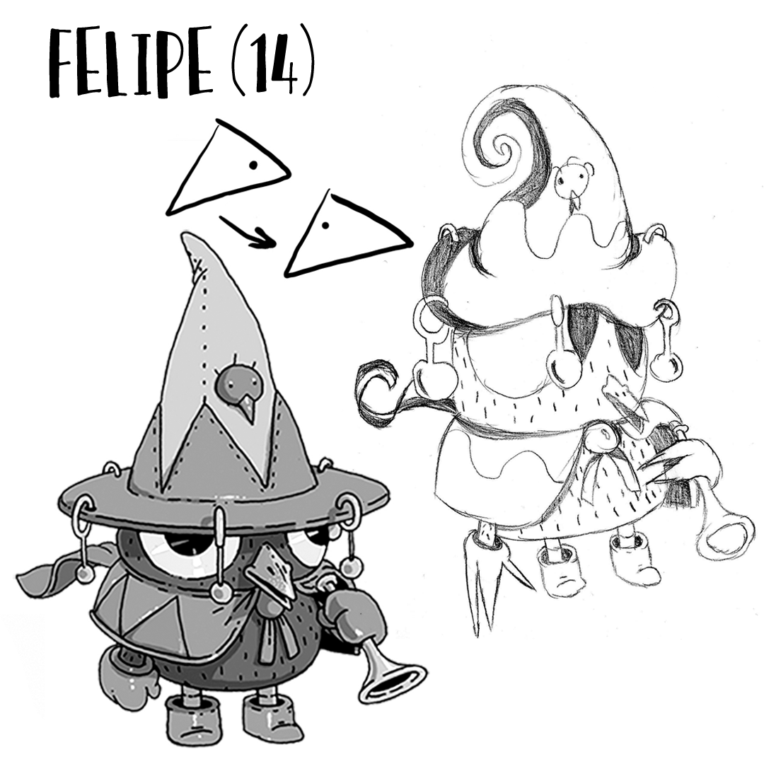 miguelistery's tweet image. @scottmccloud Then, we made the exercise of moving the style of some manga characters to a different place in the pyramid, it was real fun!

This was the result.
(2/2)
#manga #wadokai #drawing #mangaworkshop #howtodrawmanga #digimon #jojo