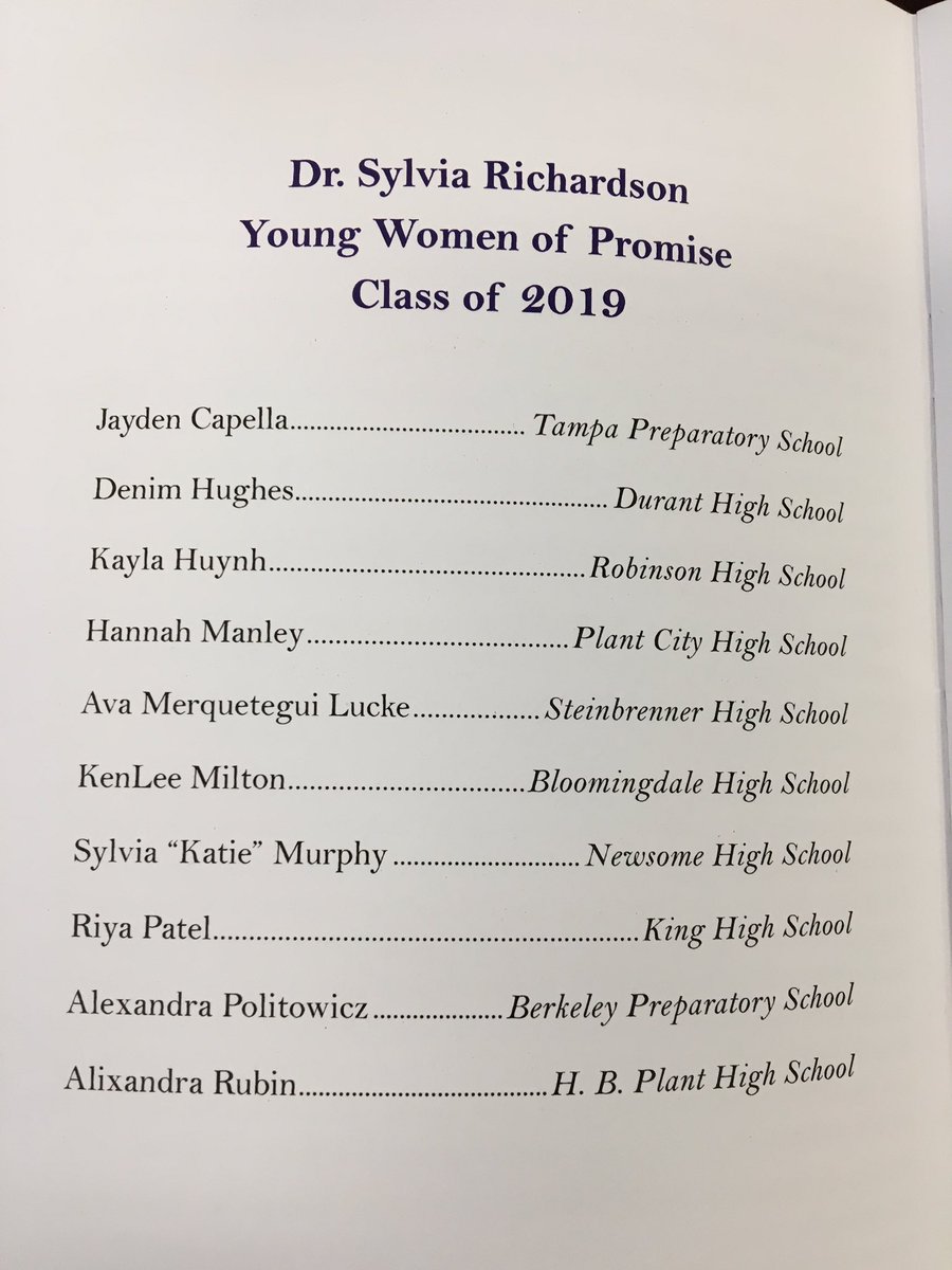 Congratulations to <a href="/PlantHighSchool/">PlantHighSchool</a> junior Alix Rubin for winning the Athena Society Young Woman of Promise award for her outstanding achievements! We are so proud of you!!
