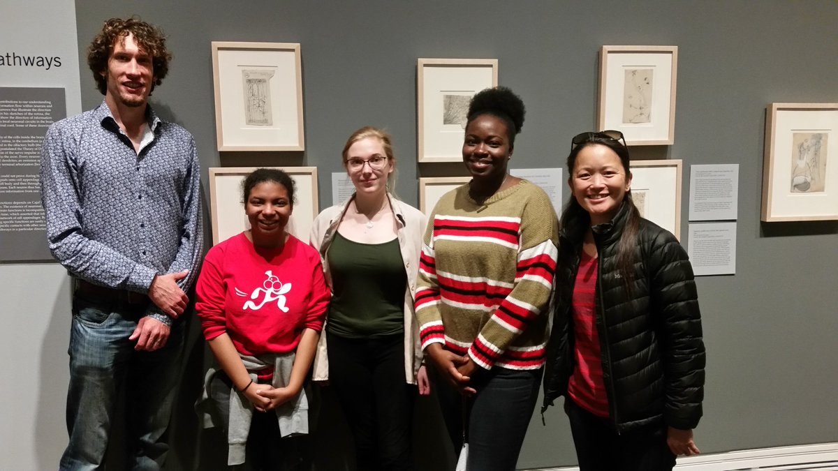 Yesterday the lab enjoyed a pleasant walk to the Ackland for The Beautiful Brain exhibit. The last day to see Cajal's drawings will be this Sunday, it's definitely worth the visit!