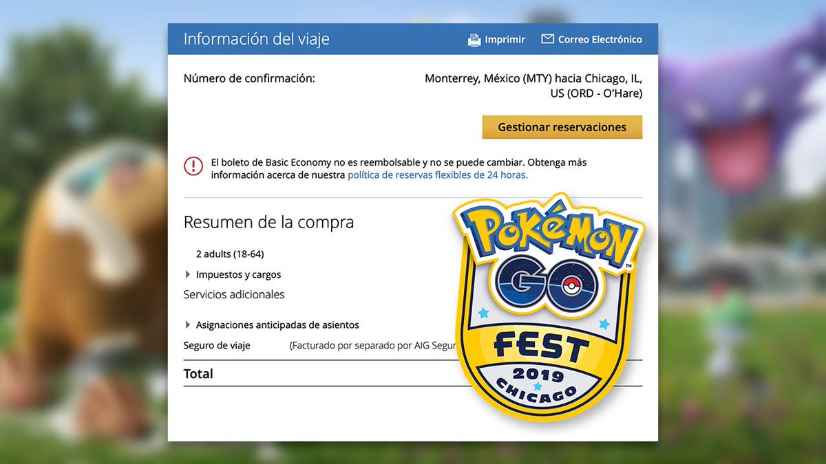 s0noroman's tweet photo. ¿Quién dijo intensos? Este verano nos vamos a #Chicago. ✌️😎
✅ - Boletos de avión
✅ - Airbnb
✅ - Traslados
🔘 - Entradas al #GOFest
#SummerOfGO #GOFest2019 #PokémnonGO #PokémonGOMéxico https://t.co/A4D9PDw75Y