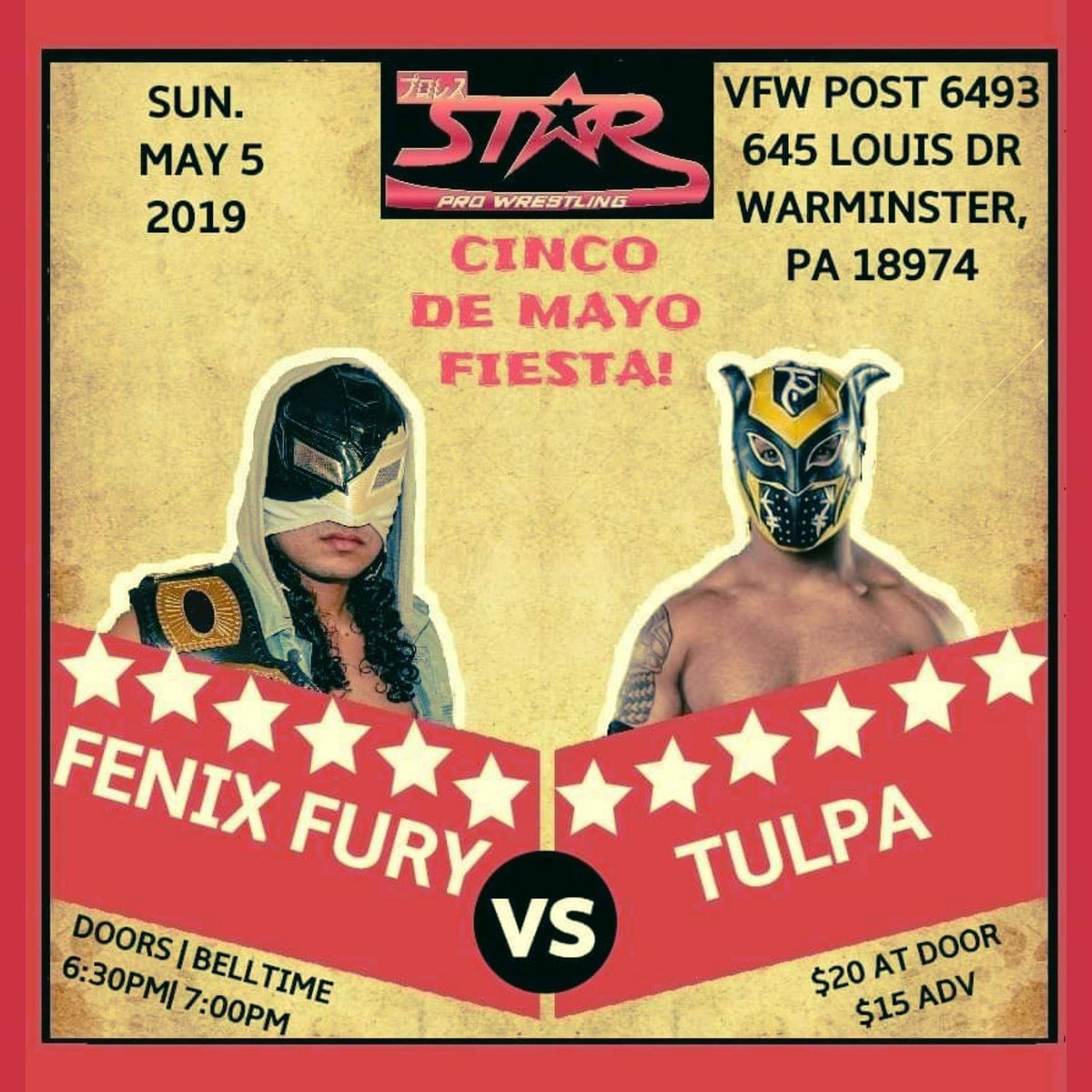 May 5th @starprollc #justice will be coming full force as I take on @fenixfuryofficial in #warminster #pennsylvania 
#maskedvigilante #TulpaTime #TulpaIsAlive #bethere #Lucha #cincodemayo #hero #tNtVigilante