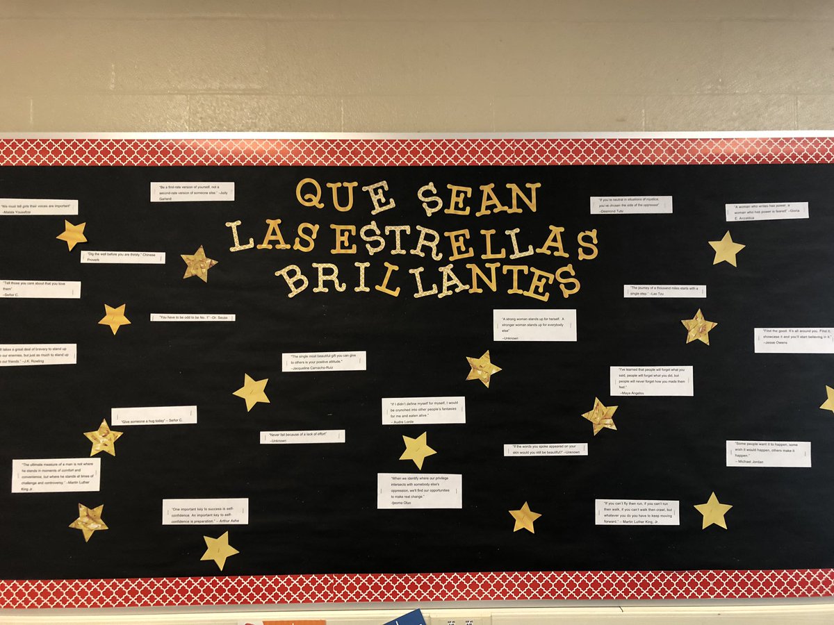 JevonC3's tweet photo. Everyday before students leave, I tell them to be the “shining stars I know they are”, with a motivational or positive quote. I want them to remember to be a “shining star”, even after I am gone in a few weeks. https://t.co/uooKCaMPMD