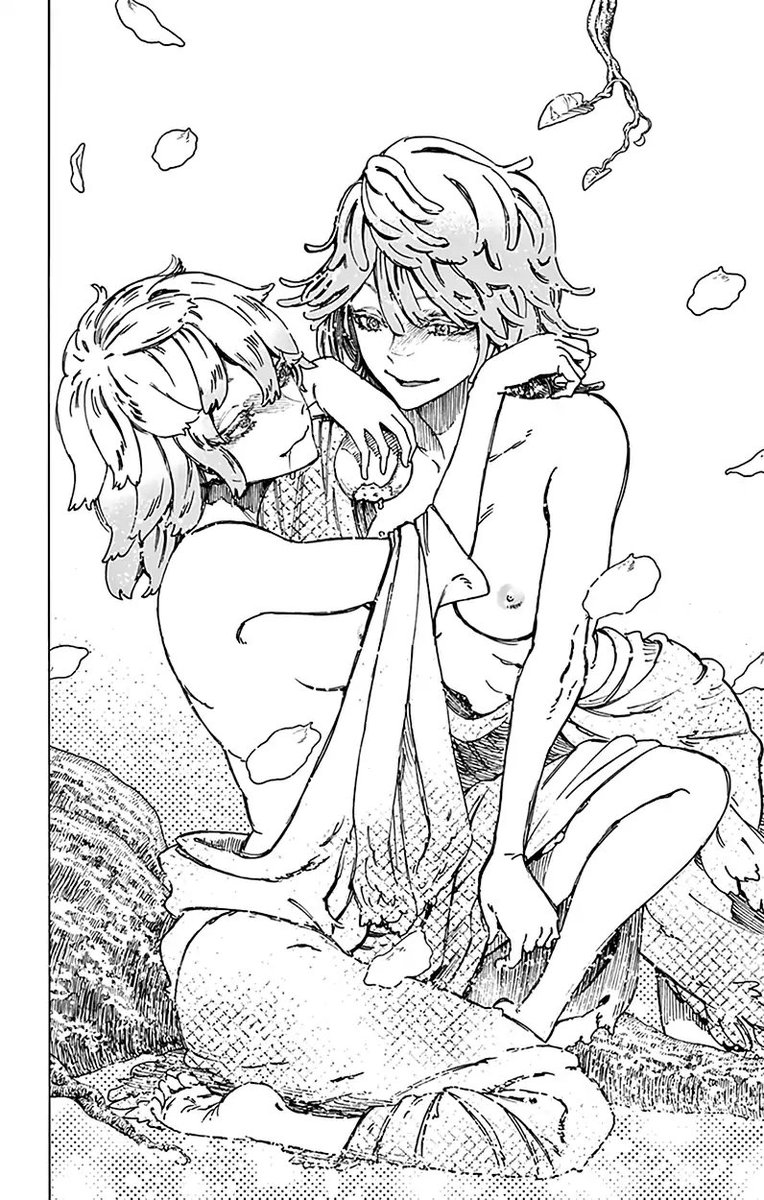 TrillUchiha_'s tweet photo. A village!? 2 women!? A girl?? And a tree monster that can talk and knows alot! Beings that have been living on the island! Wild π₯ #JIDG https://t.co/mygWzuM4dT