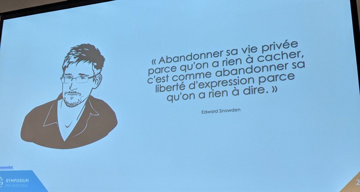 AudreySirois's tweet photo. La traque continuelle des compagnies technologiques de nos données personnelles @esg_uqam @regisbarondeau  #SymposiumGP  @pmimontreal https://t.co/74eS9m6e4I