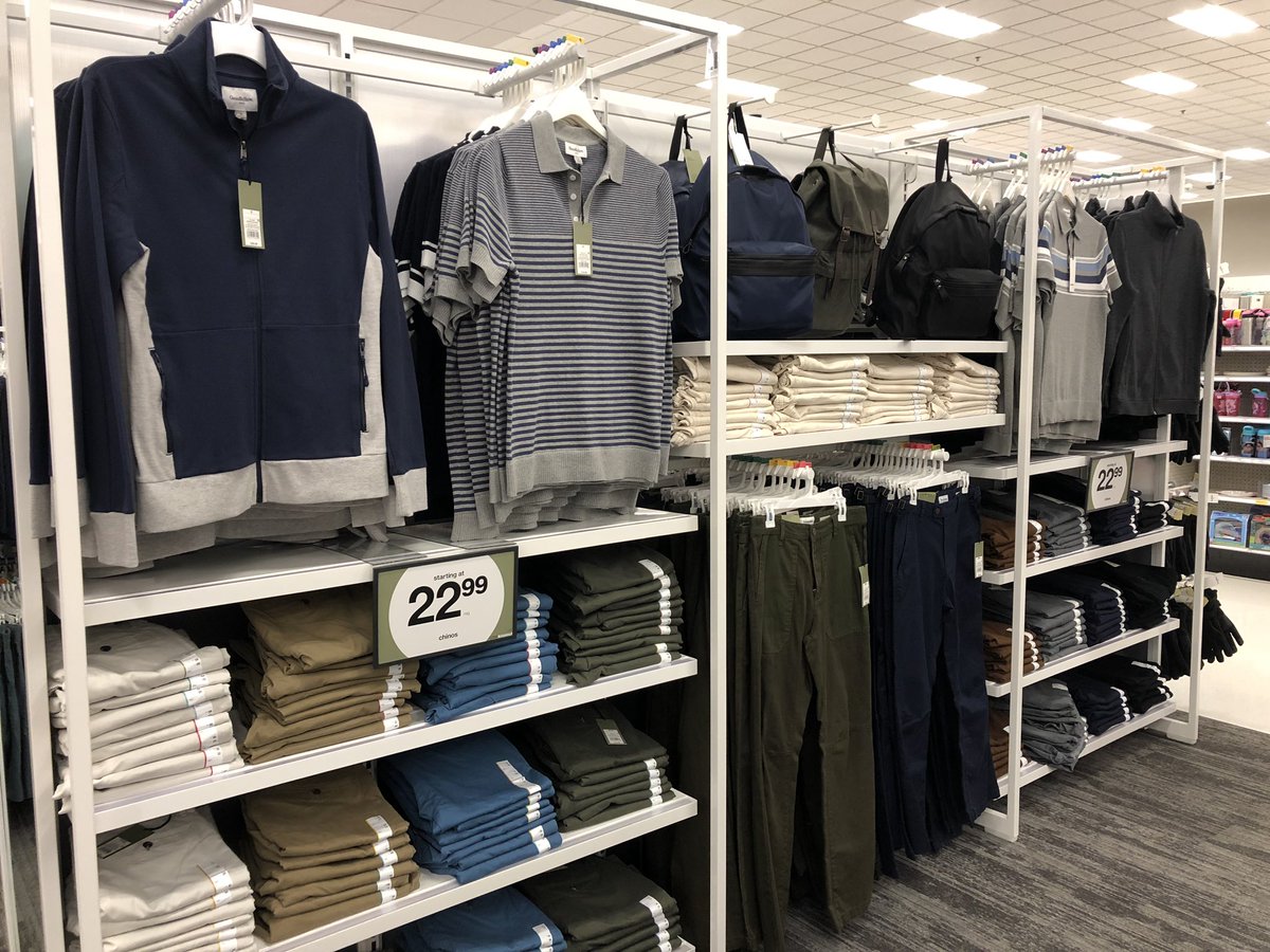 Big changes in the men’s #goodfellow floorpad at #t1768! 👕👖 So many good buys for #spring to boot! 🥾 <a href="/Kaitlin_Schager/">Kaitlin Schager☀️</a> <a href="/kurtgriebel/">Kurt Griebel</a> @TargetTess