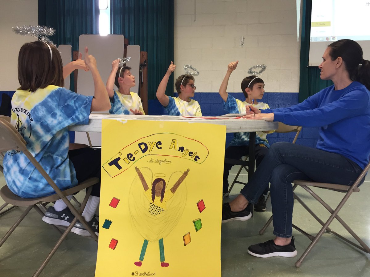 arvin5th's tweet photo. 5th graders competing in a Battle of the Books practice in school before their real competition Friday night ⁦@StAugustineElem⁩ @principal567 https://t.co/LsSKYschEq