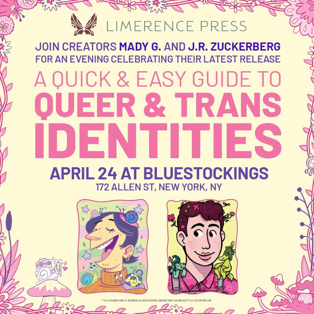 limerencepress's tweet image. The Higly Anticipated ‘A Quick &amp;amp; Easy Guide to Queer &amp;amp; Trans Identities’ in Comic Shops April 24th!