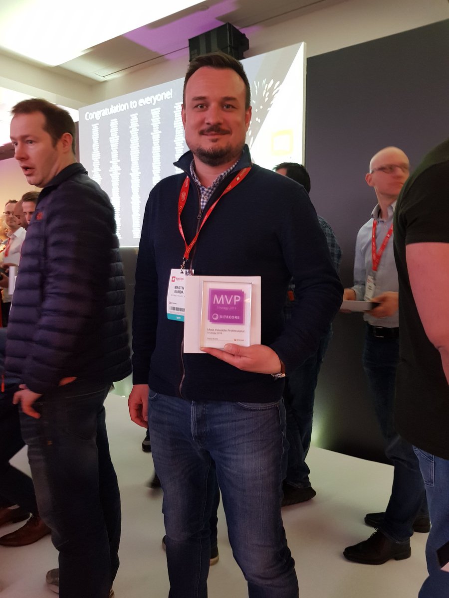 romanpavlik79's tweet photo. @sitecore  @sitecoreMVP 2019 award for our colleague @martinburda @i_projekt #sugcon https://t.co/iCDk3SltBG