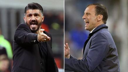 Gazzetta_it's tweet photo. VIDEO #AskSerieA #AskMilan #AskJuve #JuveMilan, che differenza: campioni a +29 su #Gattuso, ma Ringhio ritrova #Kessie" https://t.co/GwM2T1R5nq #calcio #news https://t.co/90mkza6Jw2