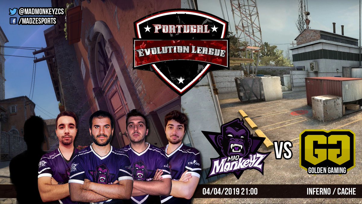 MadMonkeyzCS's tweet photo. Hoje, às 21:00, vamos ter um jogo difícil contra os @GoldenGesports para a @pevoleague. Vamos é ter que o ganhar 😋

#GoMadz #MMzArena #Clickdarts https://t.co/KUhNRCbFPK