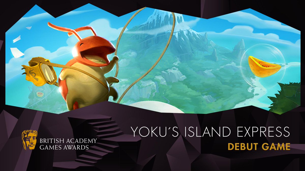 BAFTAGames's tweet photo. A round of applause for BAFTA’s Debut Game winner, Yoku’s Island Express 👏👏🏆 #BAFTAGames https://t.co/Auc9WPpDMJ